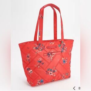 Lug Medium Tote with Trolley Sleeve. “Skyliner” in “Bouquet Red”  NWT